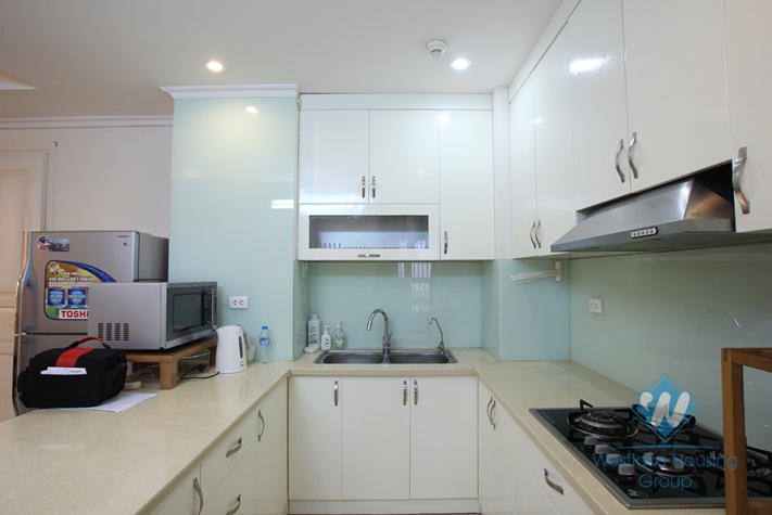 Nice apartment with full furniture available for rent in Ciputra, Hanoi.